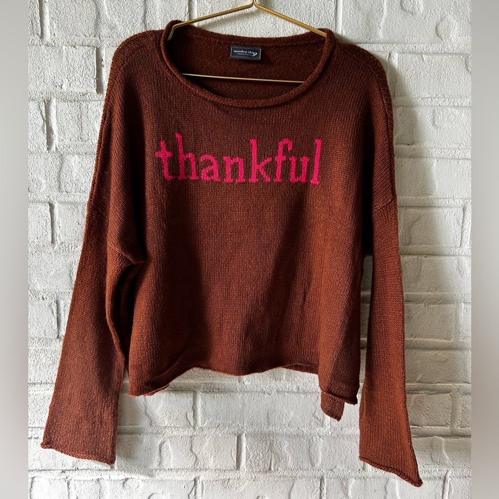 Wooden Ships Thankful sweater size s/m. In excellent condition. Worn twice